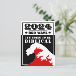 Cartão Postal 2024 ONDA VERMELHA Será BIBLICAL