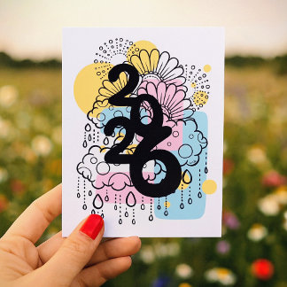 Cartão Postal 2026 Blooming After the Rain