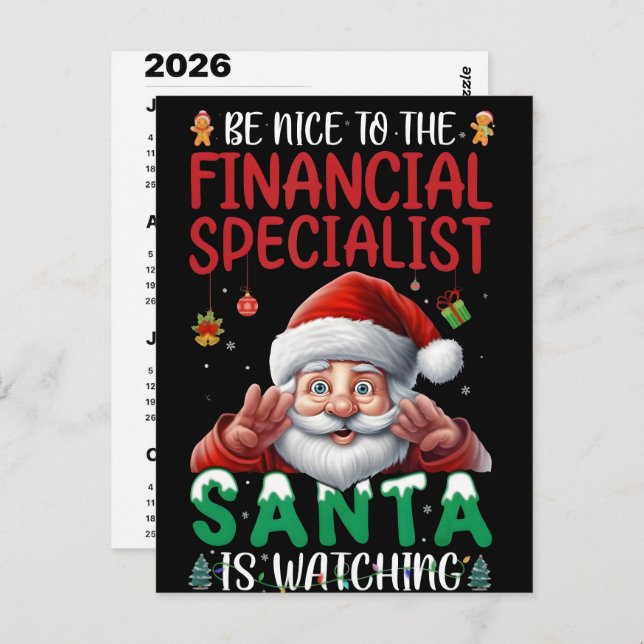 Cartão Postal 2026 Dad Jokes Advent Calendar Christmas Countdown (Frente/Verso)