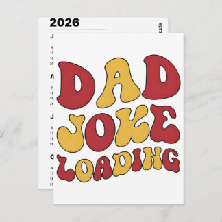 Cartão Postal 2026 Dad Jokes Advent Calendar Christmas Countdown