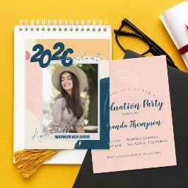 Cartão Postal 2026 Photo Grad Announcement & Party Invitation