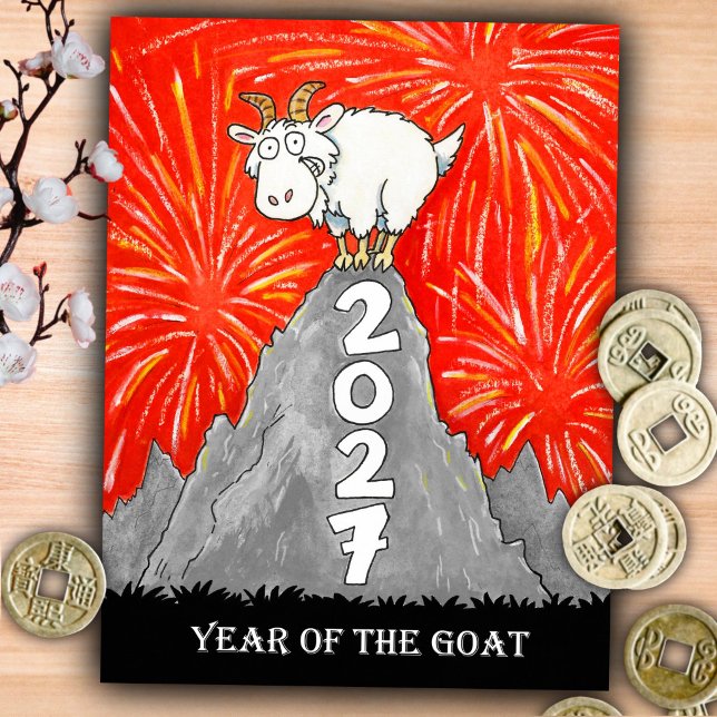 Cartão Postal 2027 Ano do Bode  (Criador carregado)