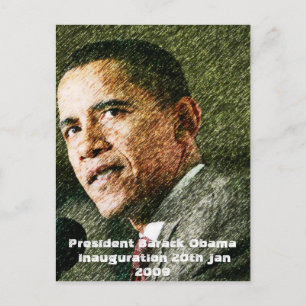 Cartão Postal 20 de posse do Presidente Barack Obama em 2009