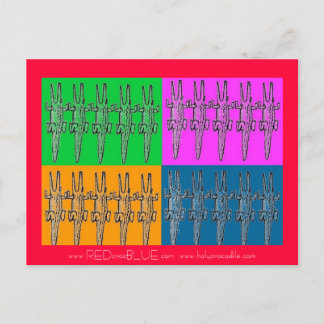 Cartão Postal 20crocs, www.REDcrocBLUE.com www.holycrocodilo...