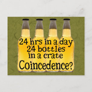 Cartão Postal 24 Frascos de Cerveja