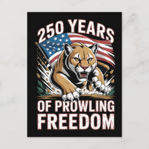 Cartão Postal 250 Anos de Puma da Liberdade em Arte