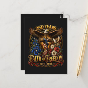 Cartão Postal 250 Anos Fé E Liberdade América