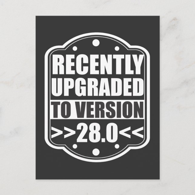 Cartão Postal 28º aniversário 28 anos Festa de 1991 (Frente)