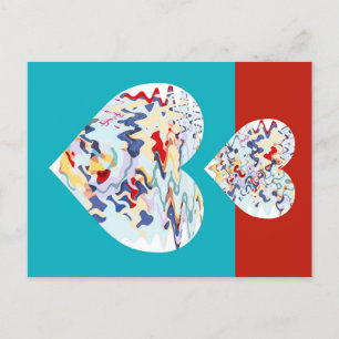 CARTÃO POSTAL 2 CORAÇÕES DE MELHORIA