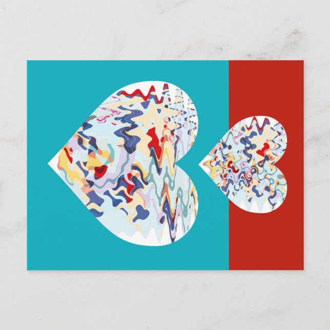 CARTÃO POSTAL 2 CORAÇÕES DE MELHORIA (Frente)