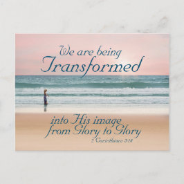 Cartão Postal 2 Corintianos 3:18 Transformados em Sua Imagem