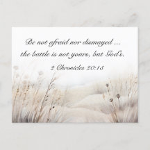 2 Crônicas 20:15 A batalha é a Bíblia de Deus Vers