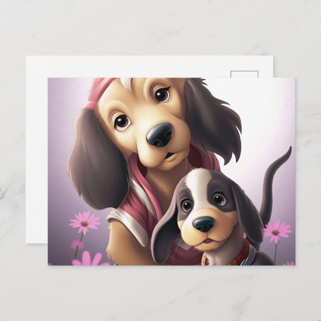 Cartão Postal 2 Jolie Chien (Frente/Verso)