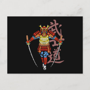 Cartão Postal 2 Katana Honorou Samurai - Cultural Japonês