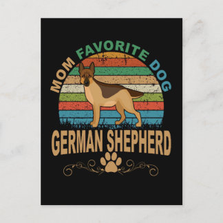 Cartão Postal 2 Mãe German shepherd de Cachorro Favorito