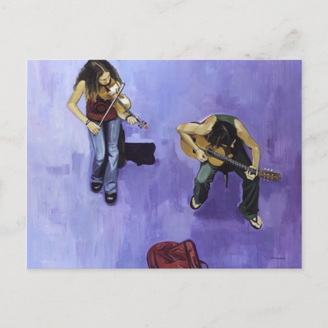 Cartão Postal 2 músicos dos jovenes (Frente)