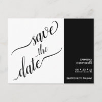 2 Painel Casamento Mínimo Branco e Preto Salvar a