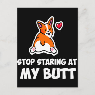 Cartão Postal 2 Parar De Começar No Meu Bumbum
