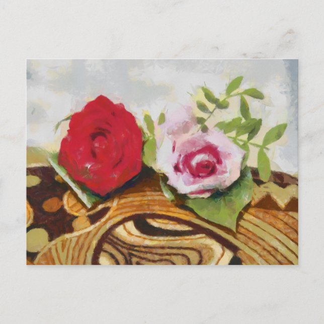 Cartão Postal 2 pintura rosa (Frente)