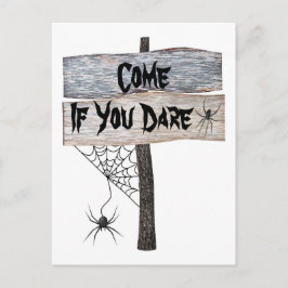 Cartão Postal #2 Russo Aranha Vem Se Atreves O Halloween