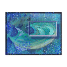 Cartão postal 2 - TERCEIRO - de pintura a óleo