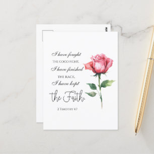 Cartão Postal 2 Timothy 4:7 - Eu lutei pela boa luta