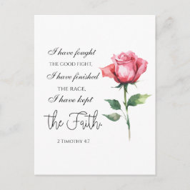 Cartão Postal 2 Timothy 4:7 - Eu lutei pela boa luta
