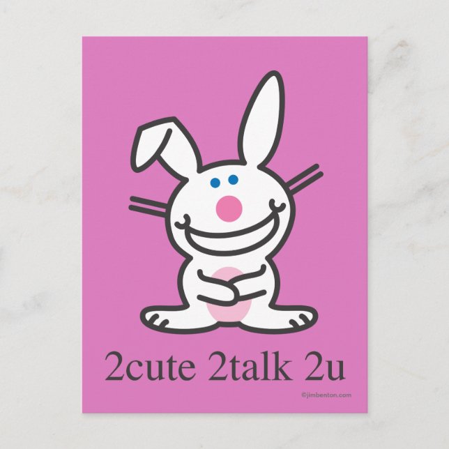 Cartão Postal 2cute 2talk 2u (Frente)
