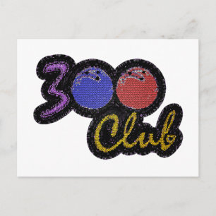 CARTÃO POSTAL 300 JOGOS PERFEITOS DE CLUBE EM BOLICHES