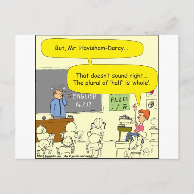 Cartão Postal 306 metade é desenho animado inteiro (Frente)