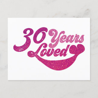 Cartão Postal 30 anos - 30 Anos Amados 