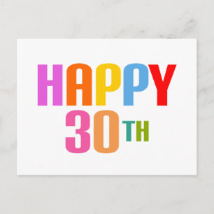 Cartão Postal 30 feliz