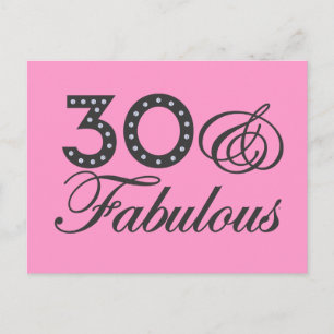 Cartão Postal 30 & Presente fabuloso