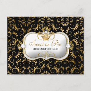 Cartão Postal 311 Ouro de Ciao Bella, preto rico e fino