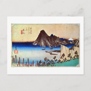 CARTÃO POSTAL 31. 舞坂宿, 広重