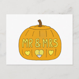 Cartão Postal 31 de outubro Aniversário de Casamento de Hallowee