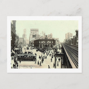 Cartão Postal 34ª Rua, Herald Square, Nova Iorque Vintage
