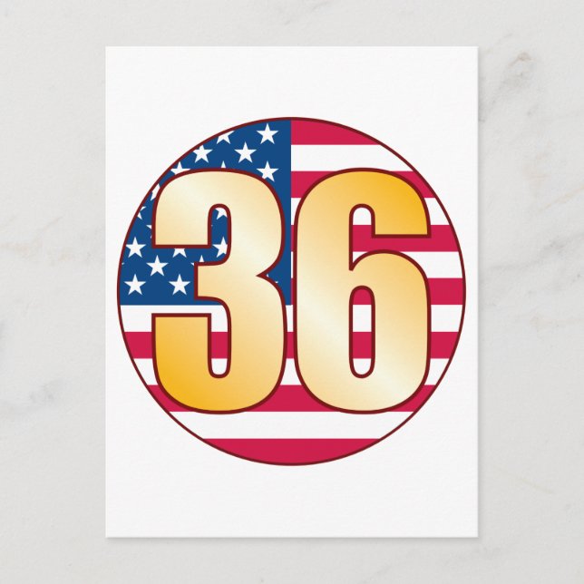 Cartão Postal 36 EUA Dourado (Frente)
