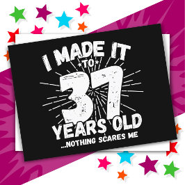 Cartão Postal 37 Anos de Idade Sarcástico Meme Divertido Anivers