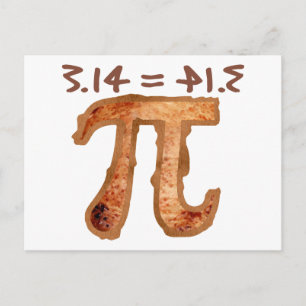 CARTÃO POSTAL 3,14 = PI.E