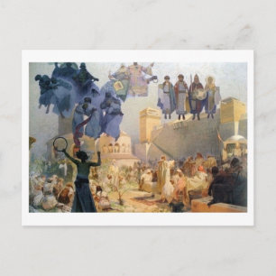Cartão Postal #3 A introdução da liturgia eslavônica, Mucha
