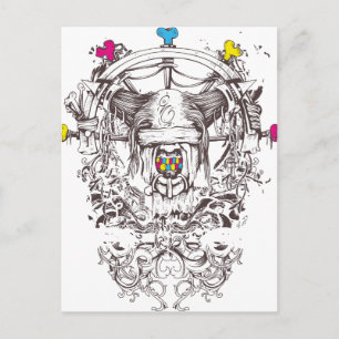 Cartão Postal 3 cores