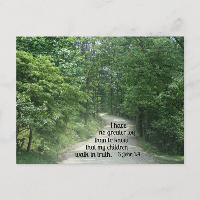 Cartão Postal 3 John 1:4 (Frente)