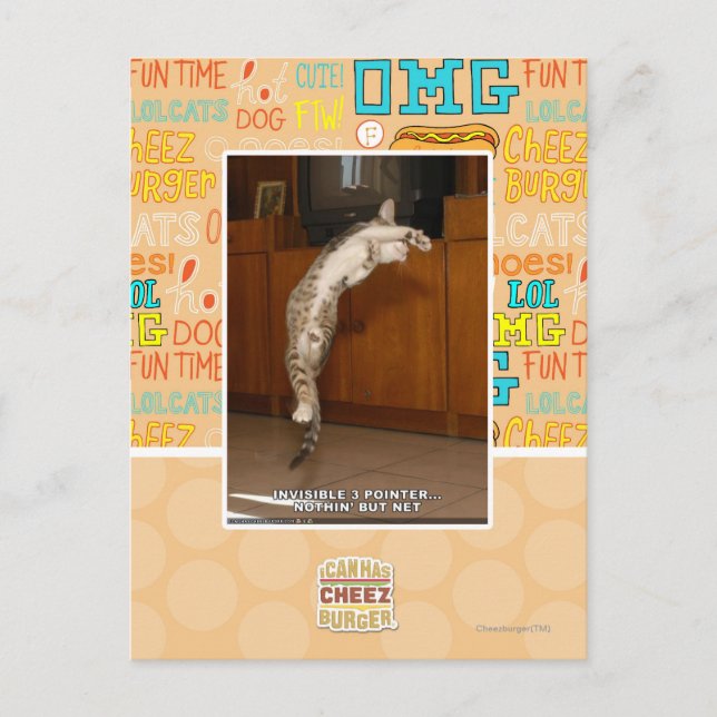 Cartão Postal 3 ponteiro invisível (Frente)