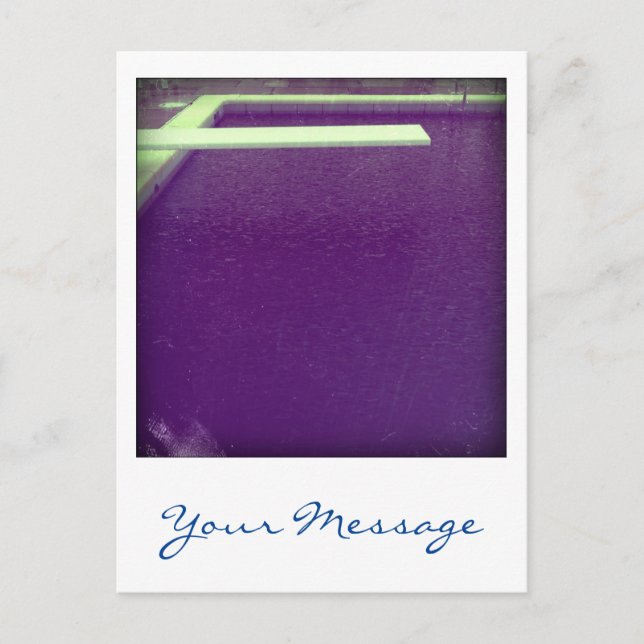 Cartão postal 3d personalizado de Piscina 09e05 do (Frente)