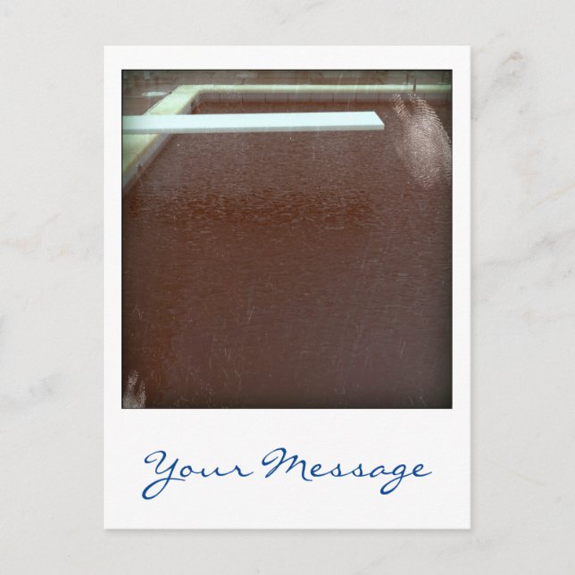 Cartão postal 3d personalizado de Piscina 09e05 do (Frente)