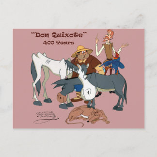 Cartão Postal 400 anos Don Quixote @QUIXOTEdotTV