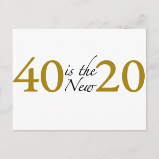 Cartão Postal 40 é o novo 20 (aniversário de 40 anos)