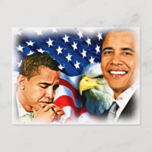 Cartão Postal 44 e 45º Presidente Barack Obama_