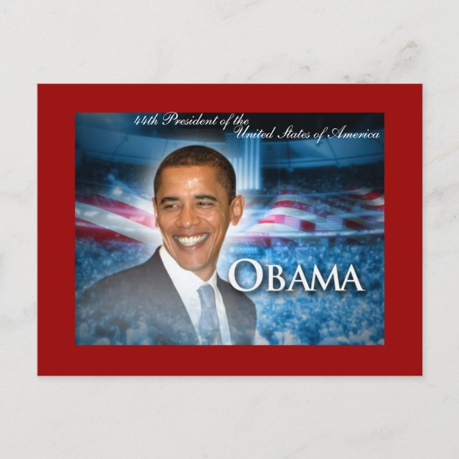 Cartão Postal 44 Presidente OBAMA (Frente)